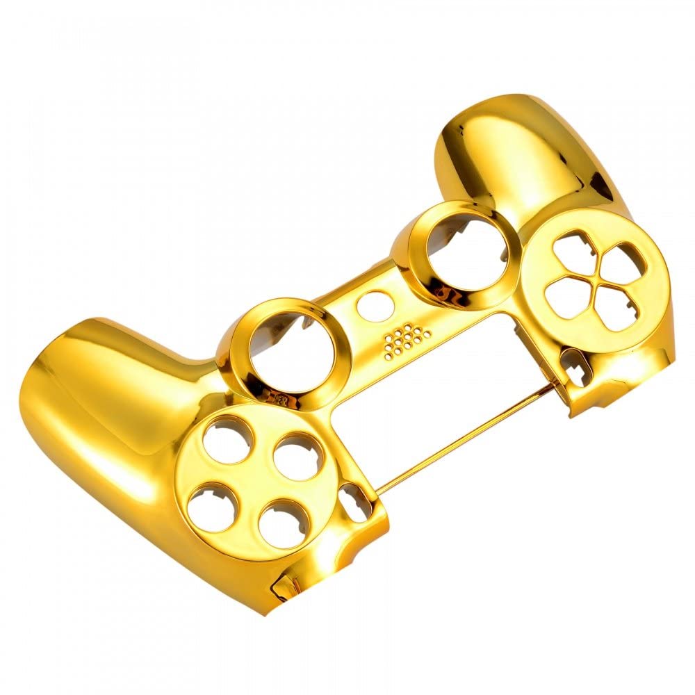 PS4　コントローラー金色 Amazon.com: eXtremeRate Chrome Gold Edition Custom Front
